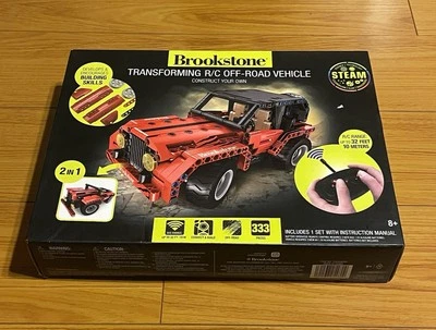 RC Car for Kids 2-in-1 Remote Control Car Kit and Building Set Brookstone DIY - Image 1 of 2