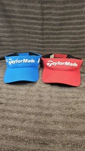 (2)TaylorMade PSi M1 Golf Visor, Hook & Loop, Red And Blue, Both Very Good Cond  - Picture 1 of 10