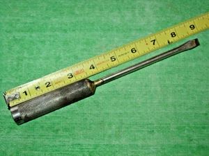 VINTAGE GANZSTAHL FLACHE KLINGE SCHRAUBENDREHER 8-1/2 ZOLL LANG 1/4 ZOLL SPITZE HERGESTELLT IN USA - Bild 1 von 6