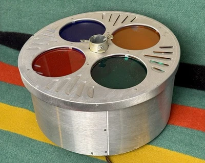 Vintage Evergleam Tri-Lite Color Wheel / Tree Stand W/ Original Box Rare - Image 1 of 4