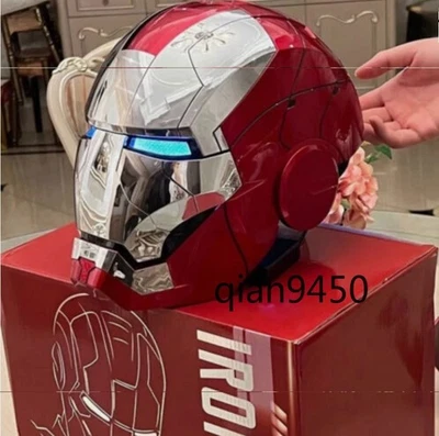 Casco Iron Man MK5 1:1 AUTOKING EE. UU. Plateado Usable Máscara Controlada por Voz Nuevo Foto 1 de 4