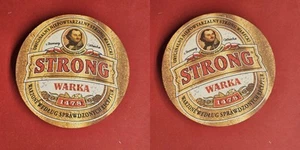 Strong Warka Brauerei Bierdeckel Bier - Picture 1 of 1