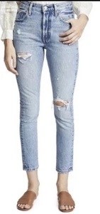 Pantalones de mezclilla para mujer Levi's Premium 501 S ajustados de tiro alto azules talla 26x28 - Imagen 1 de 4