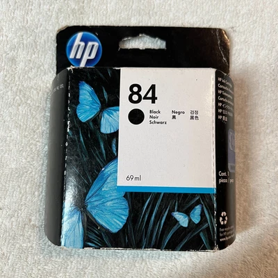 HP 84 Black Ink Cartridge Sealed Genuine OEM exp 2013 - Image 1 of 4