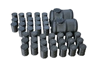 Tambores de aceite tanques de combustible de aceite x 40: x 2 modelismo ferroviario paisaje calibre OO escala 1:76 - Imagen 1 de 3