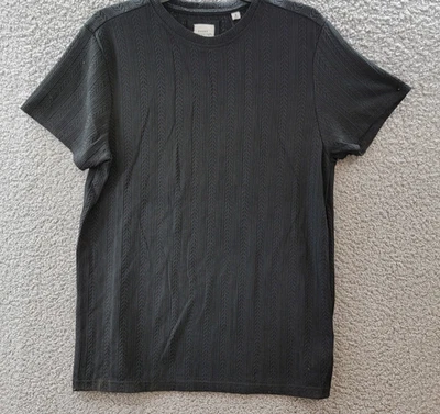 Pulôver Essex Crossing malha super macia manga curta masculina pequena preta - Imagem 1 de 4