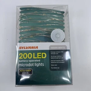 Sylvania - LED - 200 Microdot String Lights - Warm White - Picture 1 of 3