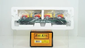 MTH Rail King O Southern vagón plano con carcasa Chevy camiones de remolque 30-76123 nuevo B577 - Imagen 1 de 6