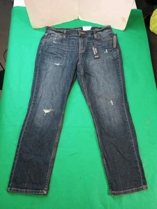 A.N.A Crop Jeans Skinny Boyfriend Damen Blau Baumwolle Denim Distressed Gr. 26/2 - Bild 1 von 8