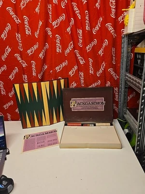 The Traditional Game of Backgammon  Complete Tatty Box - Image 1 of 4