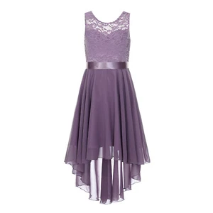 Kids Girls Dress Cut-out Sundress Lace Floral Ball Gown Prom Ball Flower Girl - Picture 1 of 62