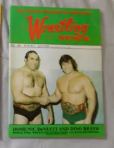 Domenic DeNucci & Dino Bravo 1978 The Official Magazine of Wrestling New #48 Ex - Picture 1 of 6
