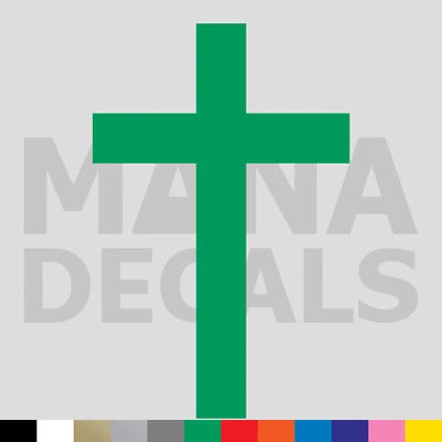 Vinilo Cruz Troquelado Calcomanía Adhesiva - Jesucristo Cristiano Religioso Dios Iglesia Foto 1 de 2
