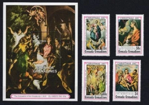 D. Navidad Navidad Granada Granada.  934-37 + Bloque 141 ** (mnh) - Imagen 1 de 1
