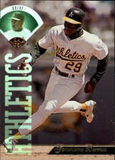 1995 Leaf Oakland Athletics Baseball Card #56 Geronimo Berroa
