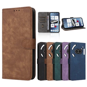 For Nothing Phone (2a) Luxury Shockproof Retro Flip PU Leather Wallet Case Cover - Picture 1 of 20