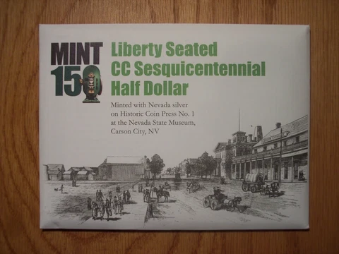 1870 Liberty Carson City Limited Sesquicentennial Half Dollar Silver CC 2020 Cover