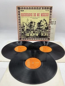 RECUERDOS DE MI MEXICO (RCA VICTOR 3x VINYL LP MEXICO) EX - Picture 1 of 13