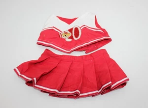 Build A Bear Outfit 2 Piece Cheerleader Red White Standard Size Skirt Tank Top - Picture 1 of 3