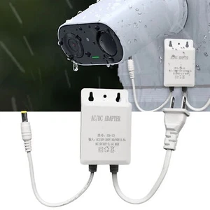 Outdoor Camera Power Adapter Weatherproof Supply Waterproof 12v 2a Charger - Picture 1 of 9