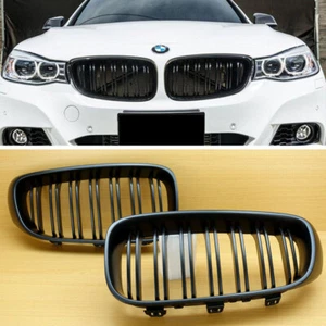 Metal Type Matte Black ABS Front Grille Grill Hood 2014-2018 BMW F34 GT 5DR 330i - Picture 1 of 7