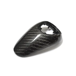 Gloss Carbon Fiber Gear Shift Knob Cover Repalce Trim For BMW M3 F80 2015 2016 - Picture 1 of 8
