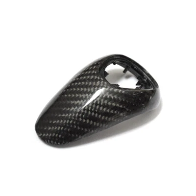 Gloss Carbon Fiber Gear Shift Knob Cover Repalce Trim For BMW M3 F80 2015 2016 - Image 1 of 4