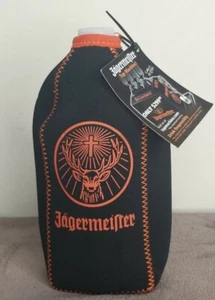 Jagermeister Zippered Liquor/Beer Bottle Cover Coozie - Picture 1 of 11