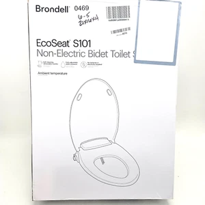 Brondell ROUND EcoSeat S101 Non-Electric Bidet Ambient Self-Cleaning BRAND NEW - Picture 1 of 12