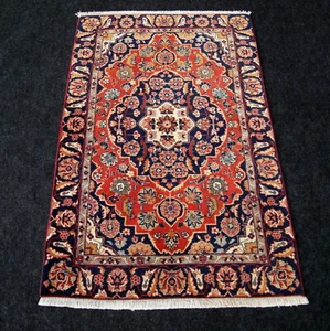 Orient Teppich Täbriz 112 x 75 cm Tabriz Rot China Korkwolle Handgeknüpft Tabris - Bild 1 von 1