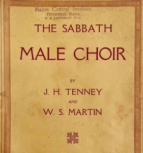 1896 The Sabbath Male Choir Victorian Hymn Song Book Sheet Music Antique DWP1 - Picture 1 of 6
