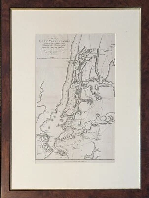 Revolutionary War Map, New York Island, Plan Of 1776, Published In London 1806  - Image 1 of 4