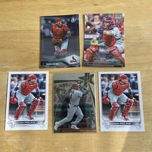 5 Baseball Card Lot Yadier Molina Bowman Platinum Select Topps Stadium Club - Picture 1 of 1