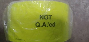 1000) Quality Control "NOT QA'ed" Decal/Sticker/Label - Picture 1 of 2