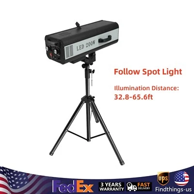 LED Follow Spot Light Stage Effect Lights Manual Control For DJ Show Large Stage - Image 1 of 4