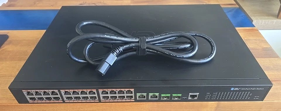 BV-Tech (POE-SW2404-MG) 24 Port PoE + 4 Uplink Managed Switch Networking Device - Image 1 of 4