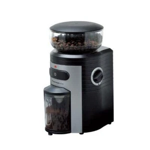 Espressione Professional Conical Burr Coffee Grinder, Black/Silver - Picture 1 of 10