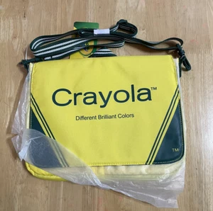 Crayola yellow crossbody bag Messenger Shoulder Back New! - Picture 1 of 5