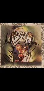 Van Halen Eddie Alex Sammy Michael Signed 5150 CD booklet - Picture 1 of 1