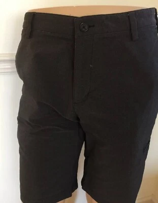 Shorts Adidas masculino 32 X10 AE7005 Z77353 preto branco listra mistura de náilon flexível excelente estado usado - Imagem 1 de 4