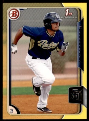 2015 Bowman Prospects Yellow #BP9 Fernando Perez San Diego Padres - Image 1 of 2