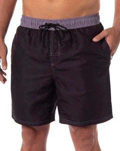 Men's Swimming Trunks Pool Waterpark Board Shorts Mesh Netting Elastic Waistband - Picture 1 of 4