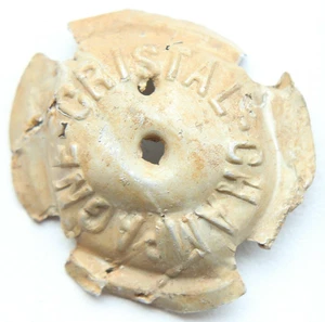 Vintage France CRISTAL Champagne Muselet Caps PLAQUE DE MUSELET - Picture 1 of 3