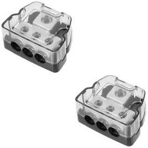 Set of 2 Junction Box Automotive Power Distribution Block Car Audio Amplifier - Picture 1 of 11