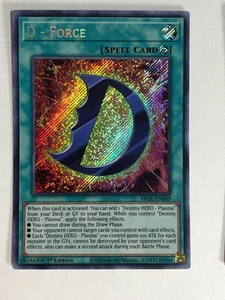 Yugioh! TCG Secret Rare 1st Edition D Force BROL-EN009 - Picture 1 of 3