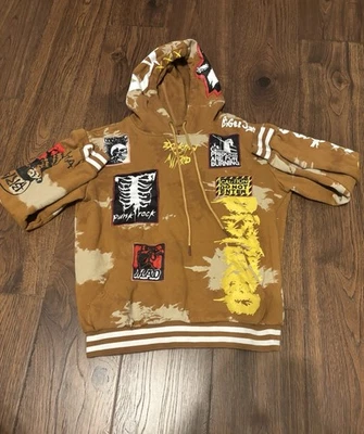 Sudadera con Capucha Punk Rock - Marrón - M - Ropa Exterior Hudson Foto 1 de 4