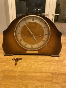 Vintage Railway Presentation Alexander Clark Co. 3 Train Tempora Mantle Clock - Picture 1 of 15