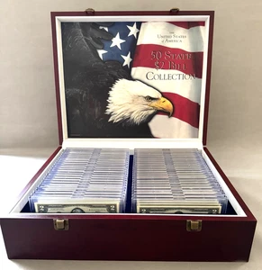 2003 United States of America Complete 50 State Uncirculated $2 Bill Collection - Picture 1 of 21