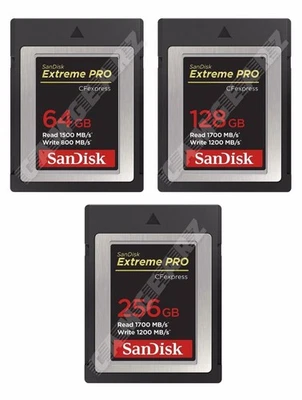 SanDisk Extreme Pro CFExpress Card Type B 64GB/128GB/256GB - Image 1 of 4