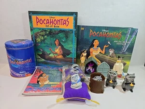 Vintage 1990er Disney's Pocahontas Konvolut 12 Teile Spielzeug, Bücher, Karten.  - Bild 1 von 4